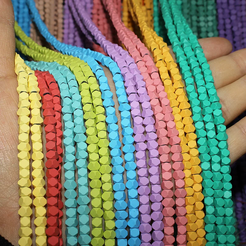 

Резиновые Стеклянные Бусины высокое качество 95 шт. 4 мм Карамельный цвет неоновый матовый бисер ручной работы с косым для изготовления ювел...