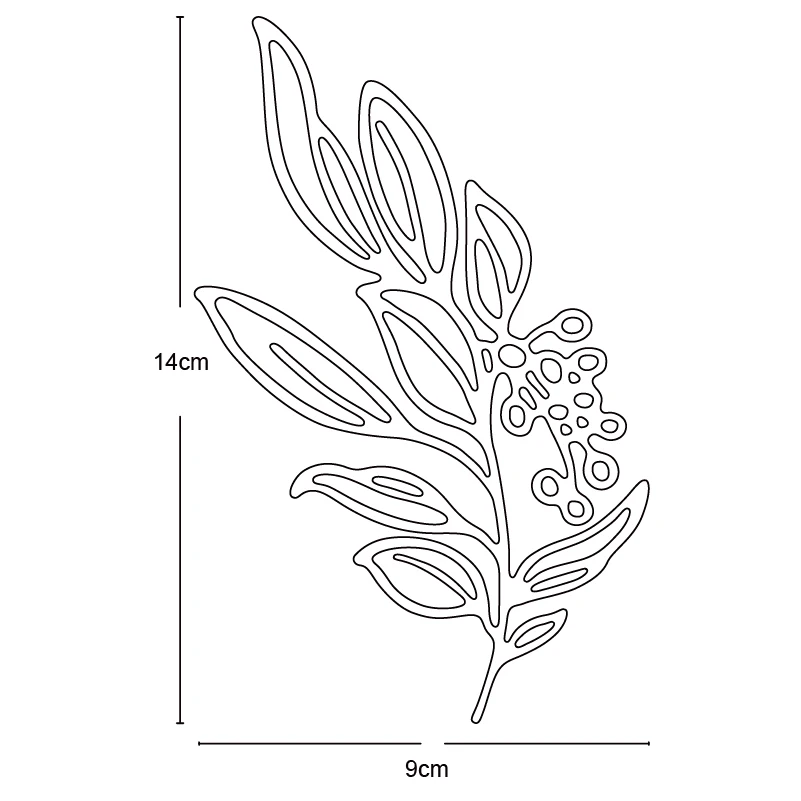

metal cutting dies cut die mold Leaf strip decoration Scrapbook paper craft knife mould blade punch stencils dies 2020 New