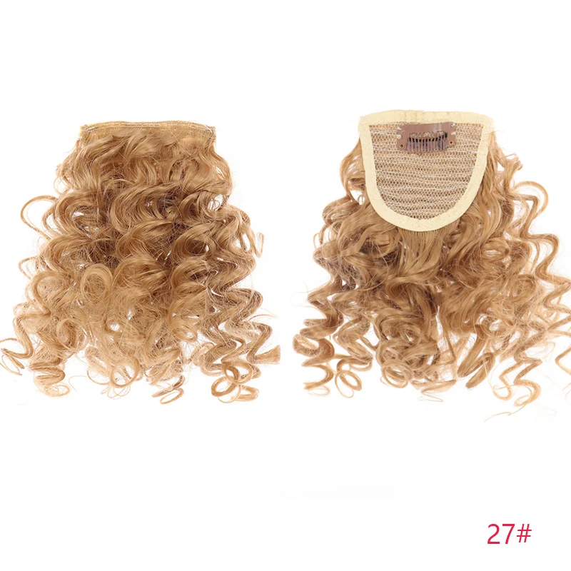 TALANG 6 дюймов афро кудрявые челки для женщин поддельные с бахромой парик закрытие