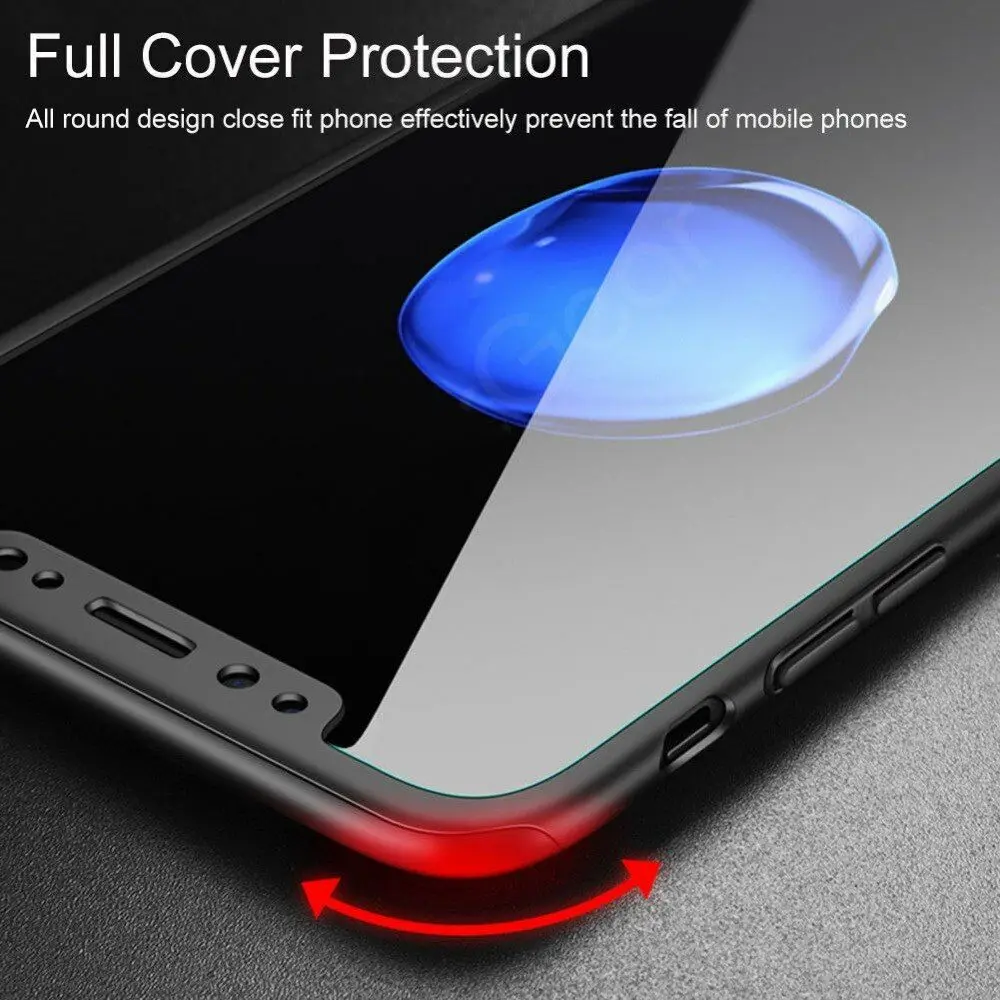 360 Жесткий чехол из закаленного стекла для iphone XS MAX XR SE 5 5S 6 6s 7 8 Plus 11 Pro телефона s |