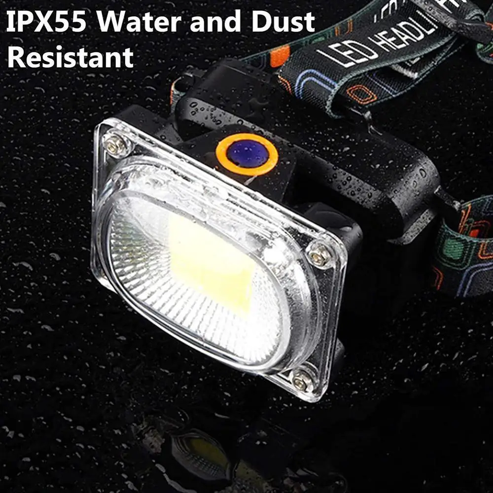 

Mini COB LED Headlamp 3 Modes Waterproof Headlamp Head Flashlight For Outdoor Lanterna Night Fishing Camping Torch W9G9