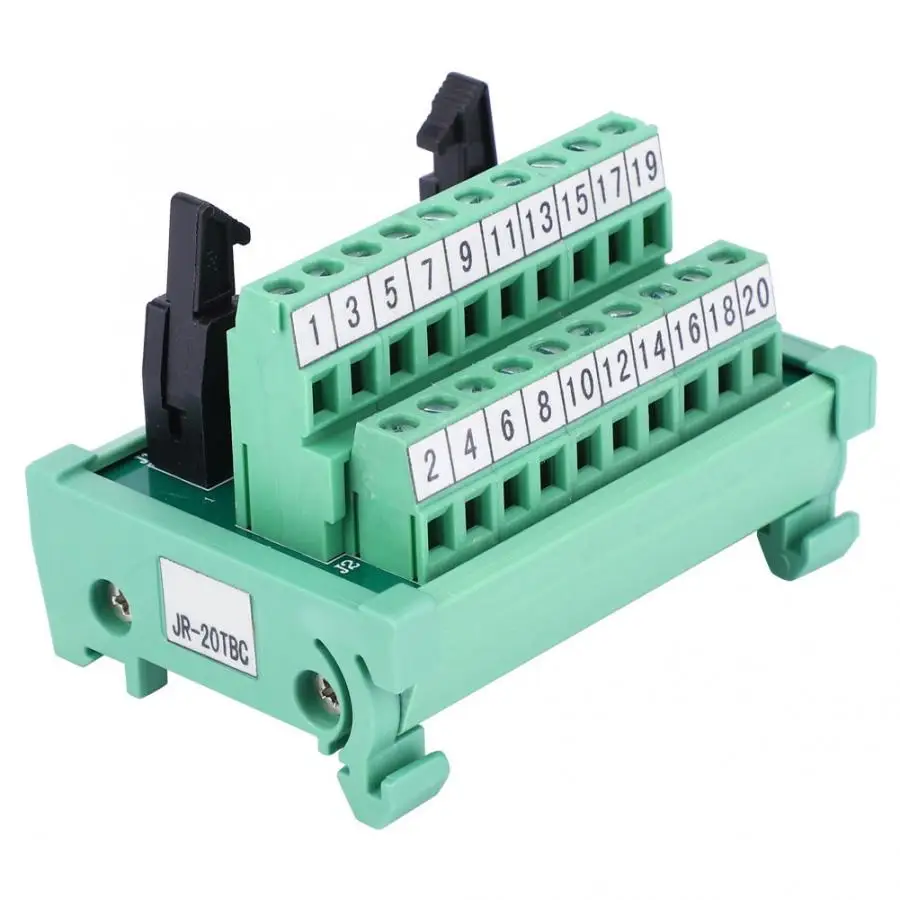 IDC 20P PLC плата Клеммная колодка 35 мм адаптера сигнала Адаптер релейный модуль AWG 22