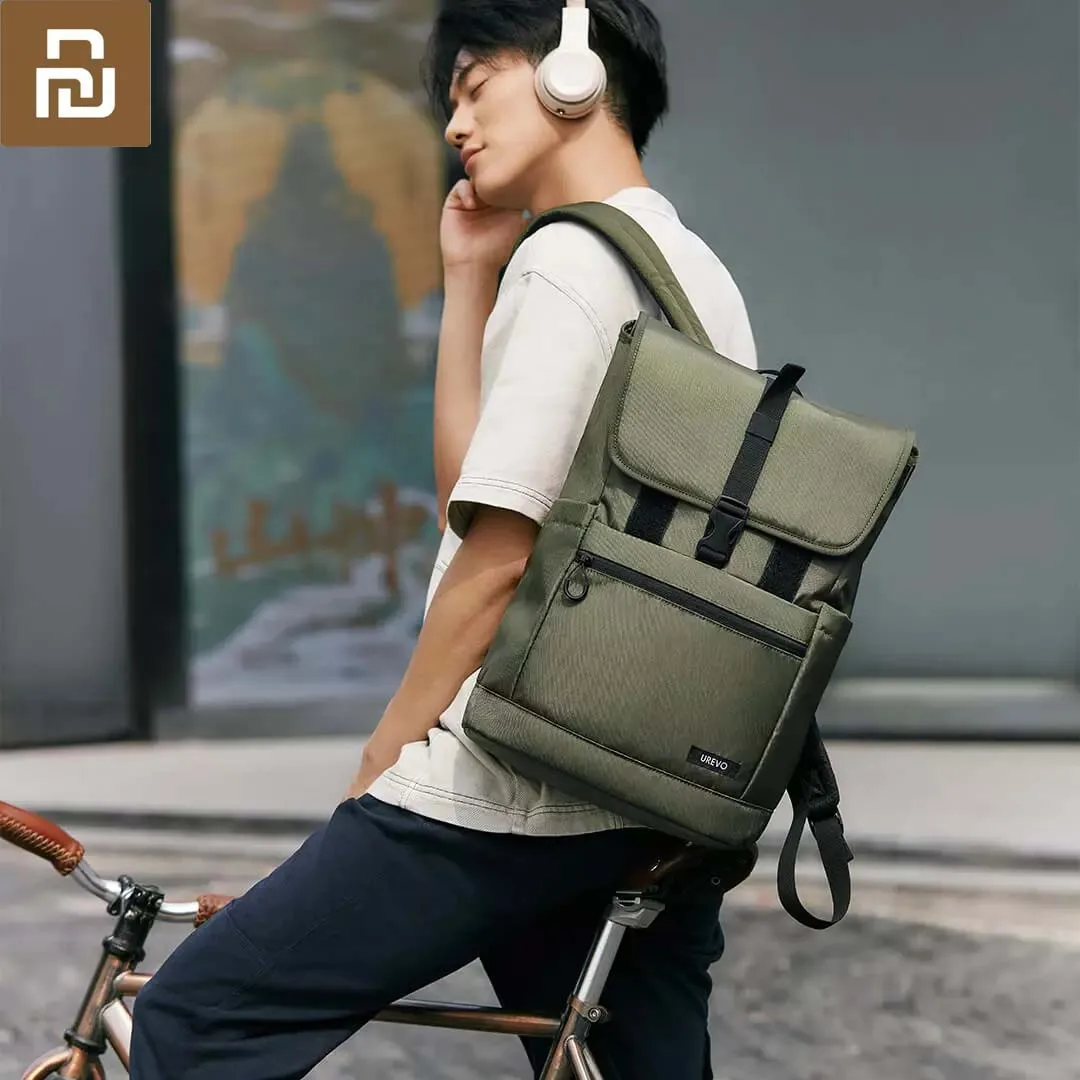 

New Xiaomi Youpin UREVO Urban Leisure Backpack Schoolbag Work Package 3 Colors Water Repellent Commuter Riding Cool Street