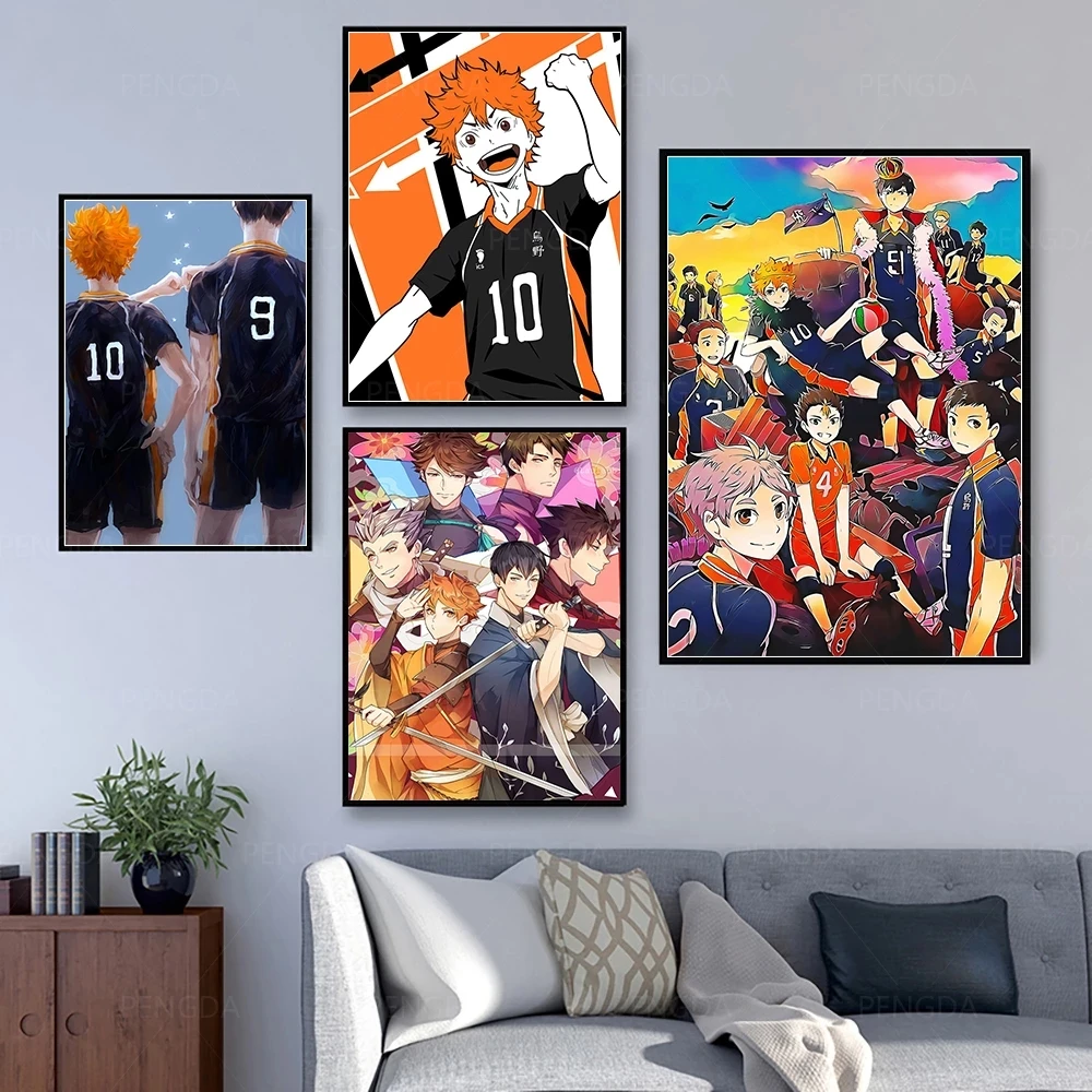 

HD Prints Canvas Cute Japan Anime Haikyuu Wall Art Paintings Modular Pictures Home Decoration Poster Living Room No Framework