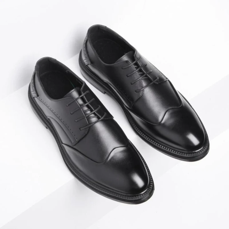 Новинка мужские свадебные туфли модные британские Мужские броги оксфорды