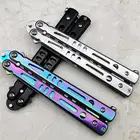 1 шт. тусклый балисовый двусторонний тренировочный резак инструмент для тренировки нож-бабочка без режущей деформации нож-качалка