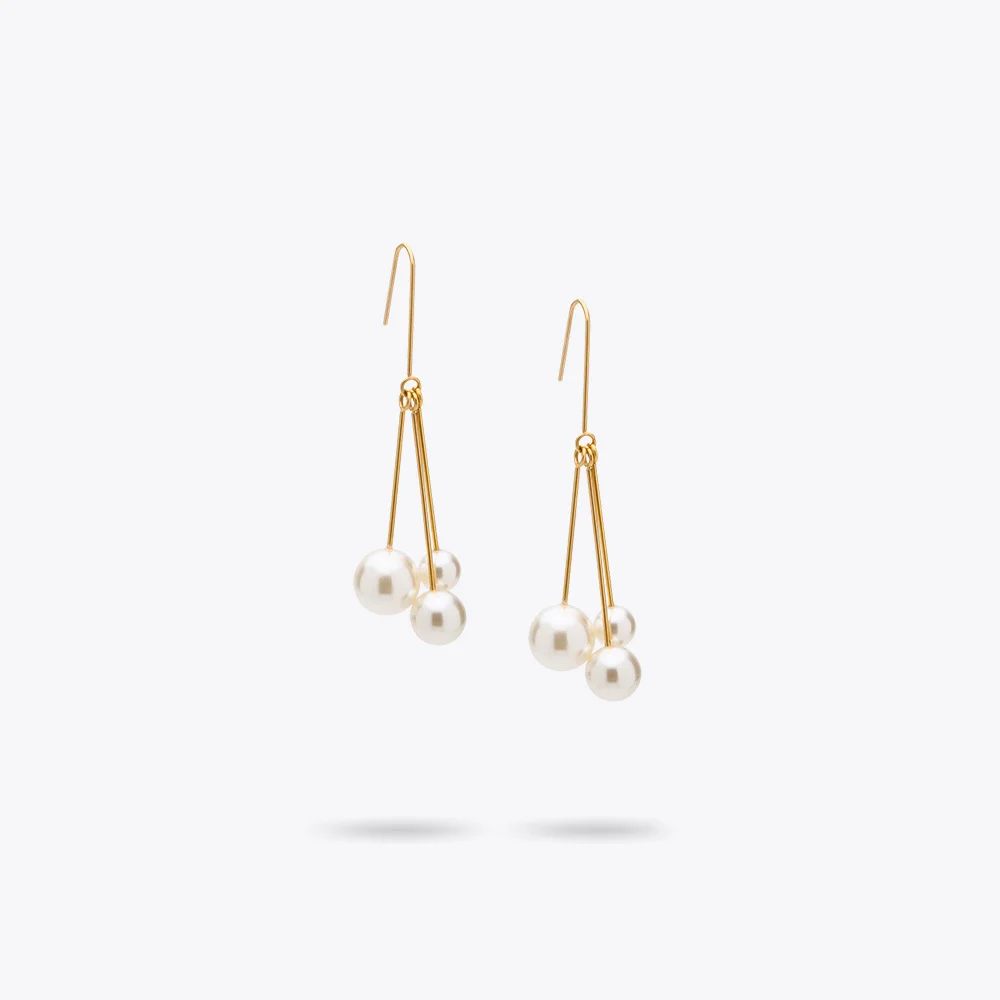

Enfashion Imitation Pearls Dangle Earrings Gold color Earings Drop Earrings For Women Long Earring Jewelry oorbellen ohrringe