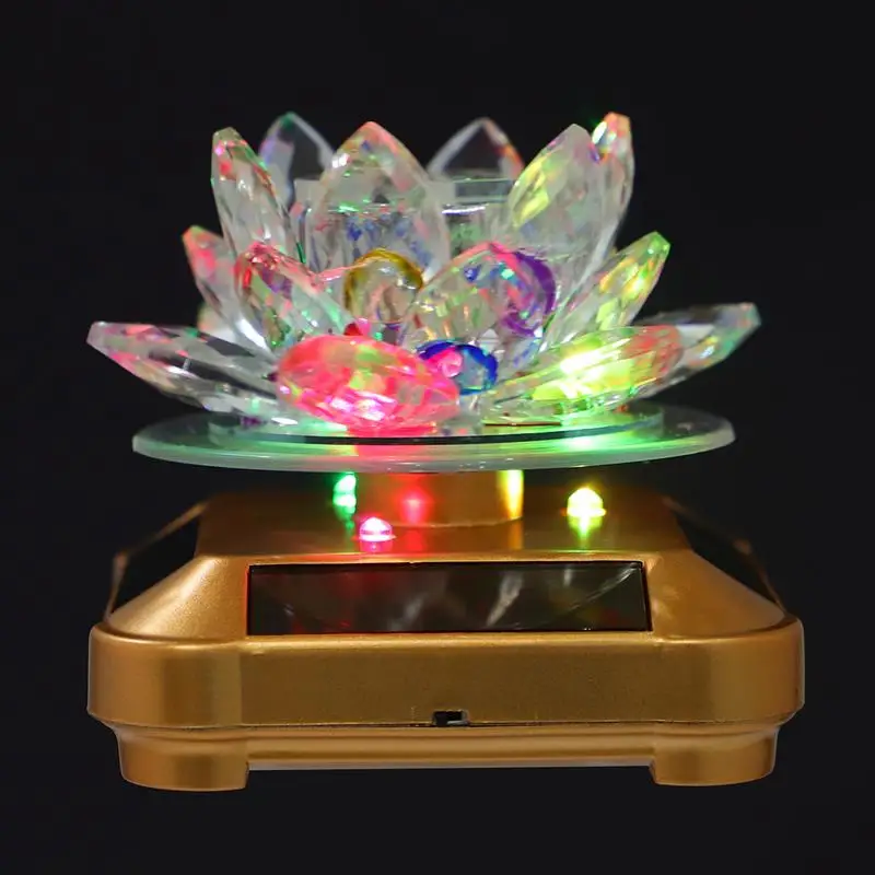 1 шт. Вращающаяся лампа в виде лотоса автомобильная подставка для духов