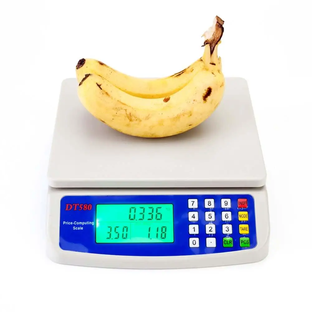 

LCD Display 30kg/1g Digital Vegetables Scale White Multi-Function Digital Food Kitchen Scale Cooking Tools Balance