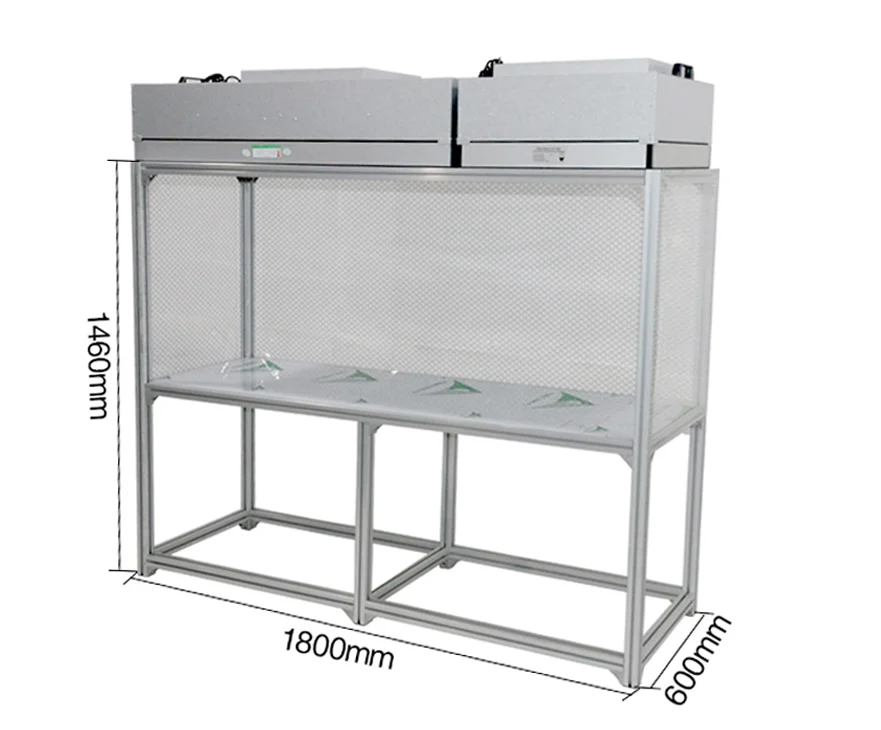 Неподвижная настольная Установка большого размера для уборки без пыли