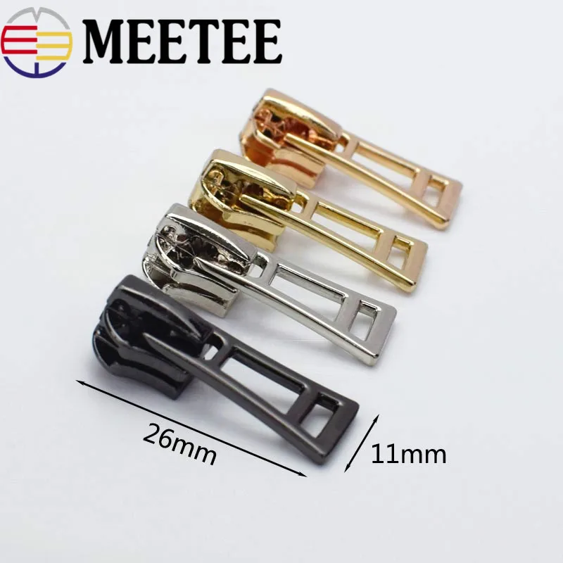 Meetee 10pcs 5# Metal Zipper Head High-grade Alloy Bag Decorative Silders DIY Sewing Down Jacket Garment Accessories G2-3 | Дом и сад