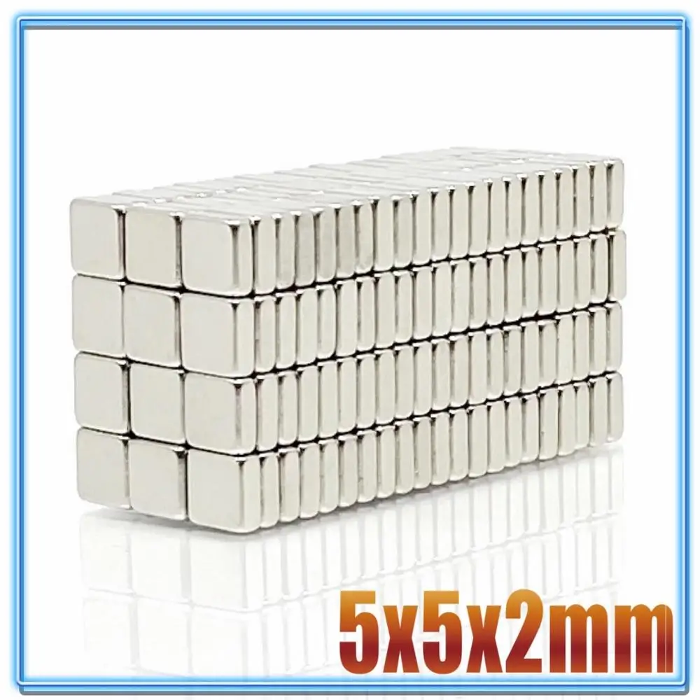 Магнит 5x5x1 5x5x2 N35 сильный квадратный редкоземельный магнит NdFeB 5*5*1 5*5*2 неодимовые
