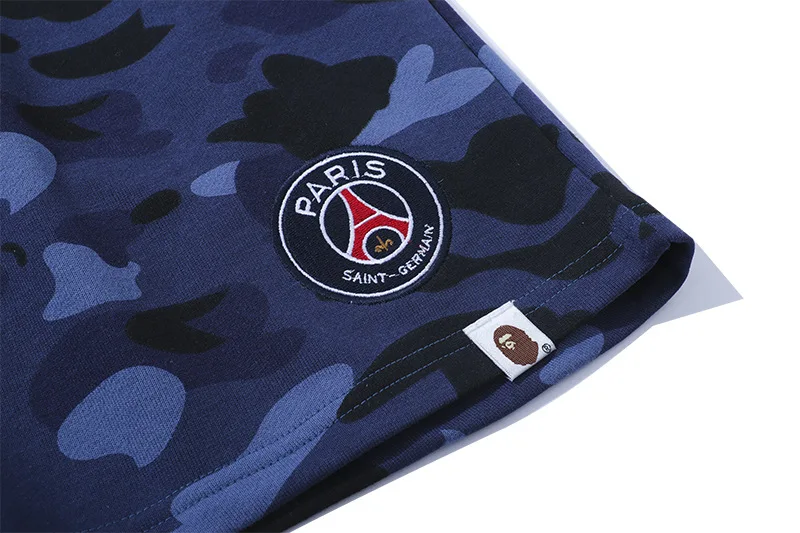 

2021 summer new BAPE camouflage blue men's and women's shorts high street tide brand casual sports shorts