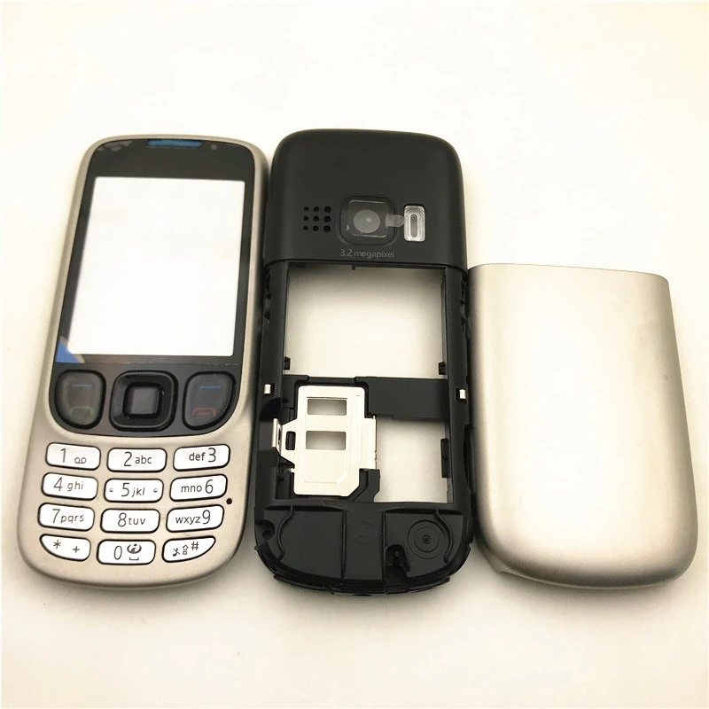 Для Nokia 6303C 6303i 6303 Новинка полный корпус корпуса телефона запасные части +