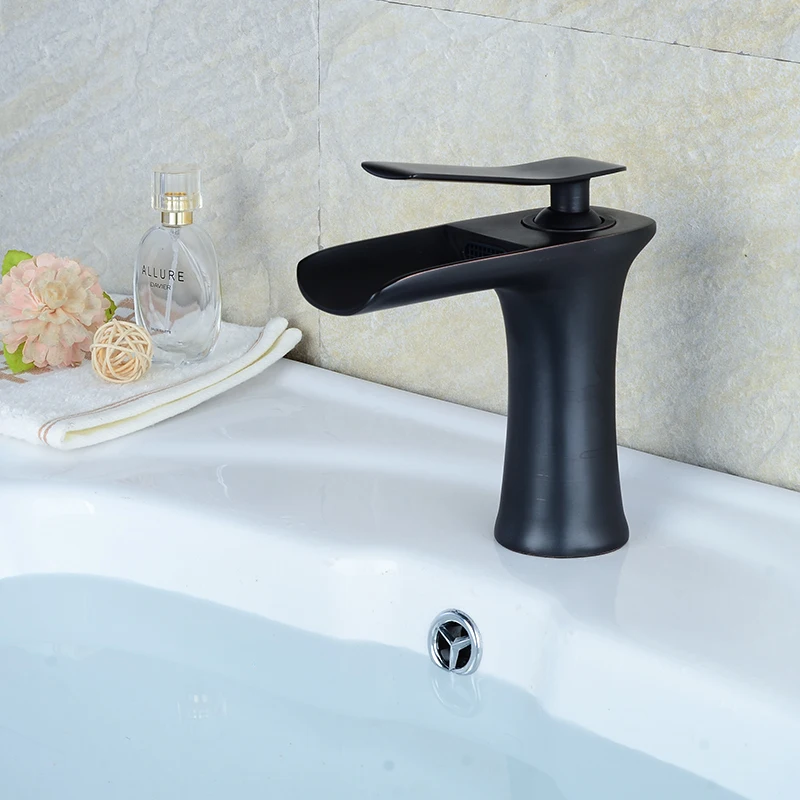 Латунные смесители для раковины современный черный смеситель ванной комнаты