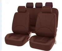 universal leather car seat cover full for toyota avalon avensis allion crown rav4 alphard hilux seat cushion mat protector kit