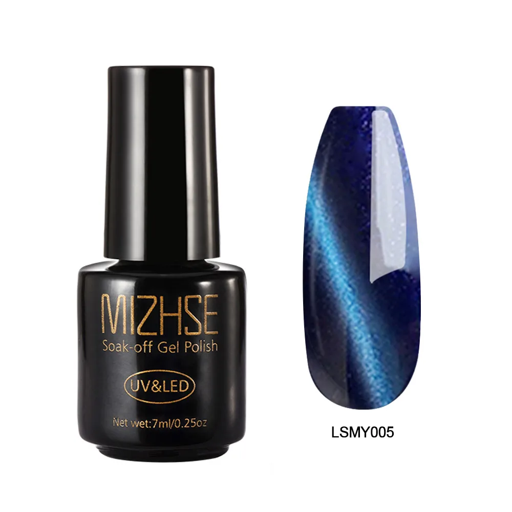 LSMY005 MIZHSE 5D Гель-лак для ногтей с эффектом «кошачий глаз» 7 мл кошачий глаз УФ-Гель-лак замочить от магнитной палочки лак для ногтей Дизайн ногтей Полупостоянный Светодиодный УФ-гель - Цвет: LSMY005