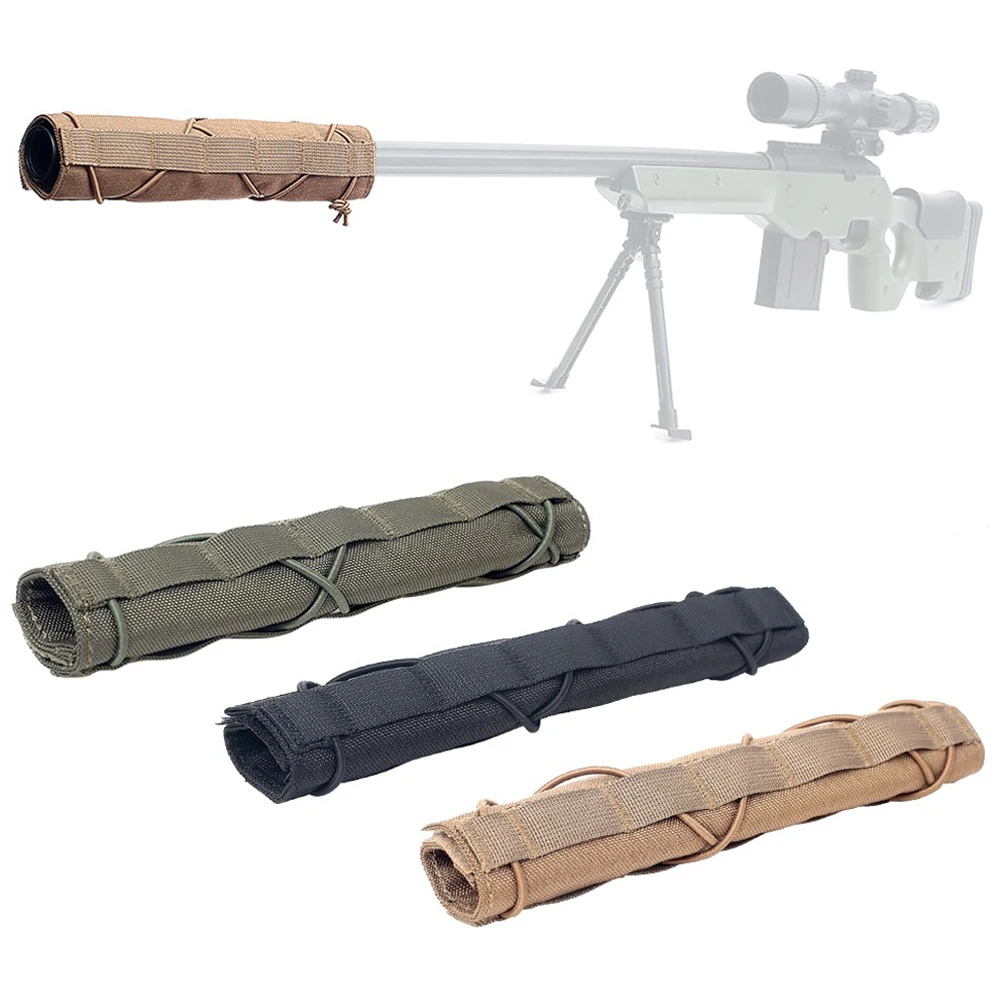 

Gun Silencer Protective Case Tactical Suppressor Mirage Heat Cover Shield Sleeve Muffler Shooting Military Hunting Accessories