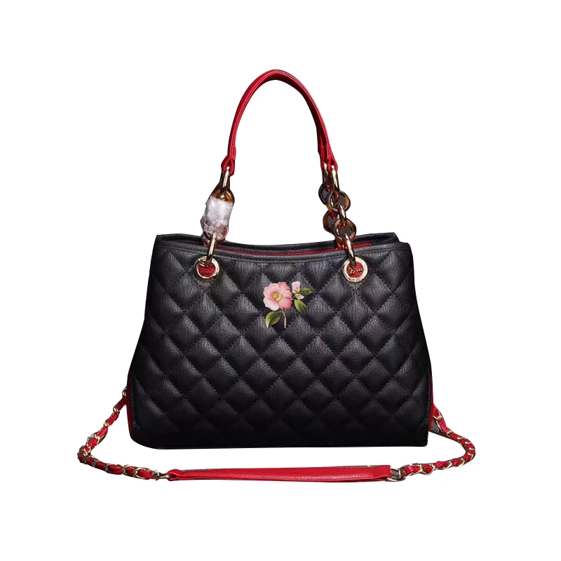 

charei Women's bag 2020 new fashion cross-body bag for work niche design web celebrity soft leather one-shoulder handbag