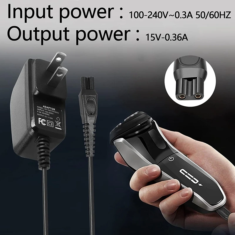 Шнур для зарядного устройства бритья деталь замены подходит Norelco 7000 5000 3000 серии