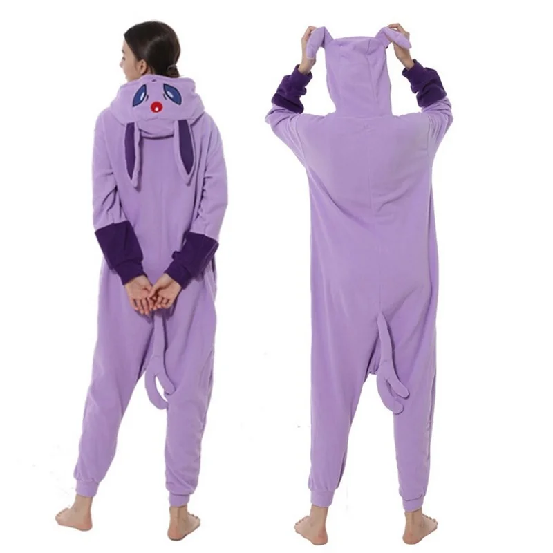 Kigurumi взрослых аниме покемон косплей костюм черный ребенок Пикачу Onesie унисекс мультфильм пижамы вечерние для женщин и мужчин - Цвет: Слоновая кость