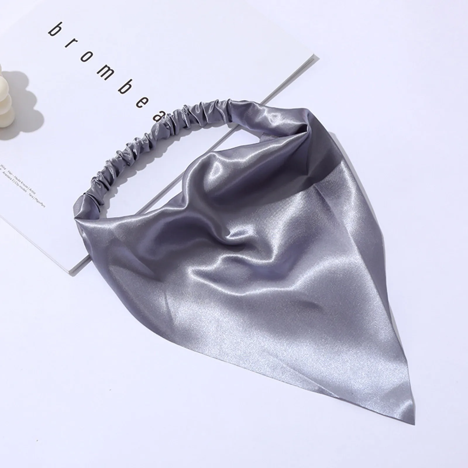 

1 Pcs Hair Scarf Bandanas Headbands With Hair Ties Solid Head Kerchief Boho Accesorios Para El Cabello 2021