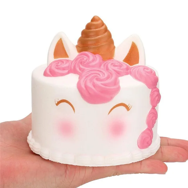 PLS018D112 Kawaii милый кот Мороженое Мягкий ароматизированный мягкий Единорог молоко jumbo медленно поднимающийся мягкий подарок игрушки - Цвет: PLS018D112