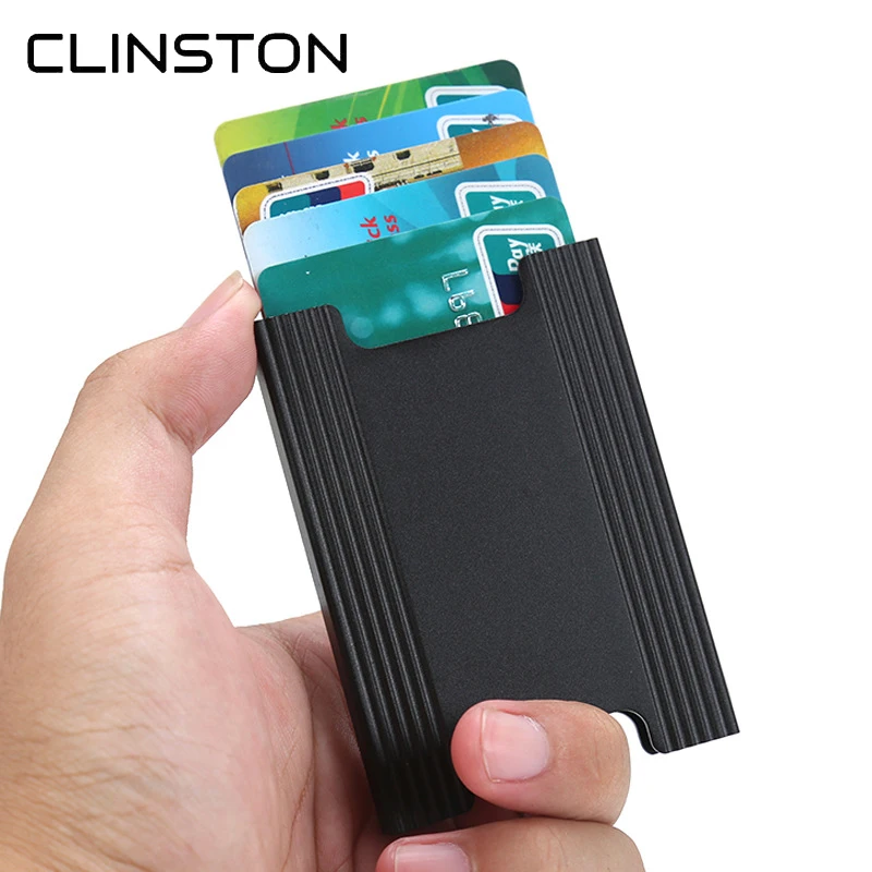 Мужской металлический держатель для кредитных карт многофункциональный чехол