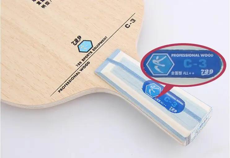 RITC 729 Дружба C 3 (C3 3) Профессиональное дерево все + лезвие для настольного тенниса