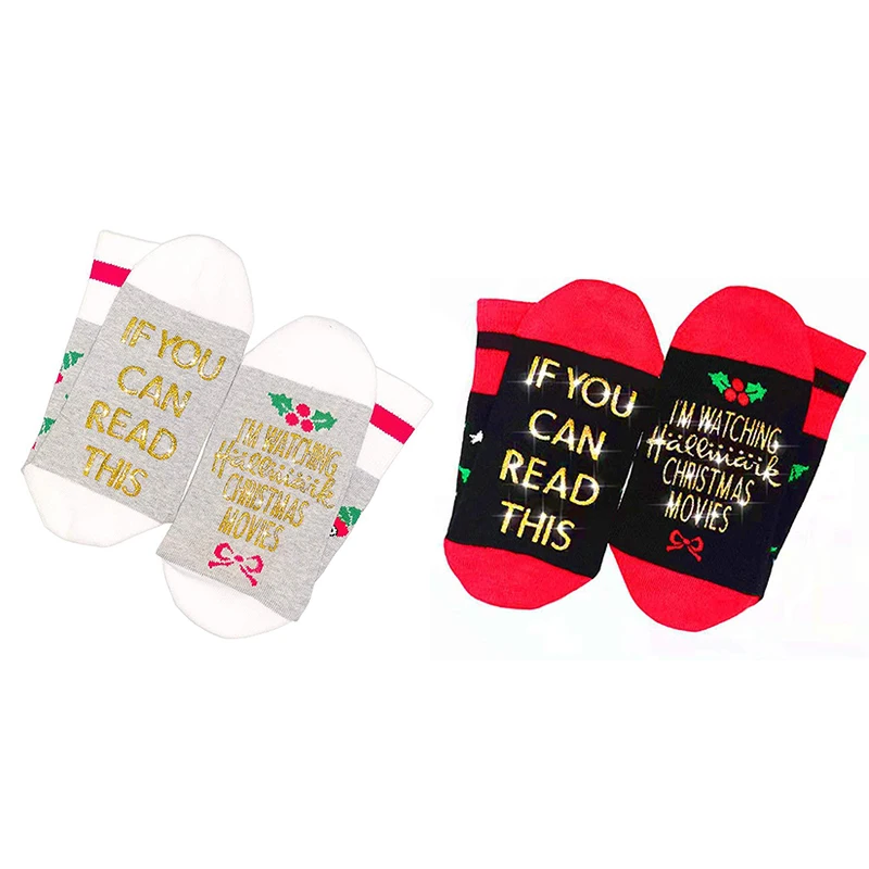 

C1494 Popular Christmas Movie Men And Women Socks Casual Hip Hop Creative Soft Comfortable Funny Novelty Dress Socks