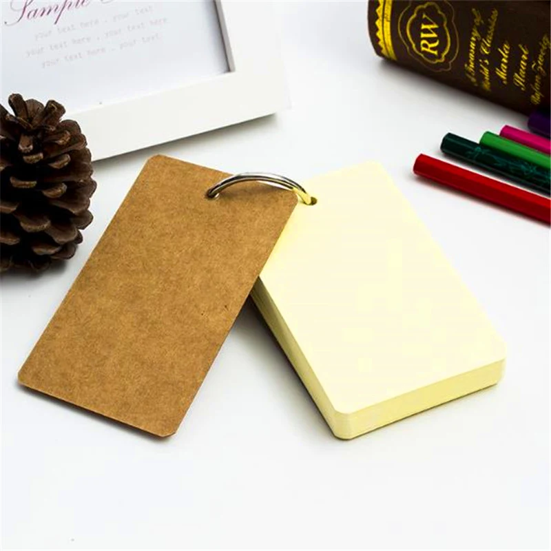 1 упаковка разноцветных колец для связывания легкая флэш карта Крафтовая бумага