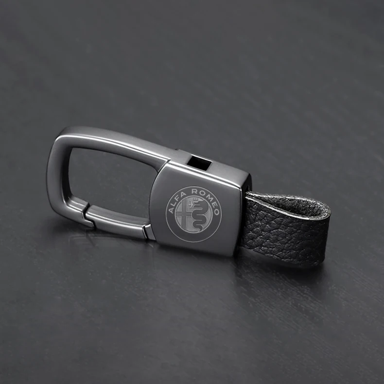 

Hot Sale Alpha Zinc Alloy Car Keychain Belt Buckle Waist Hanging Keyring Car Logo Fitting Male