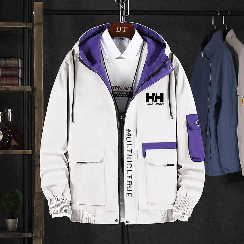 2019 осеннее пальто Мужская Весенняя бейсбольная мужская куртка с капюшоном