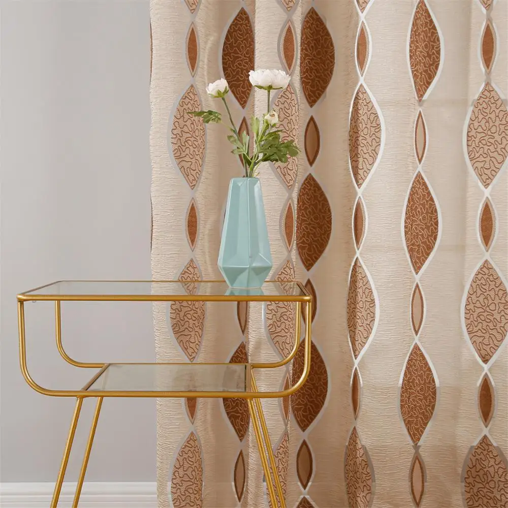 Занавеска YokiSTG с геометрическим узором прозрачные Занавески для окна занавеска