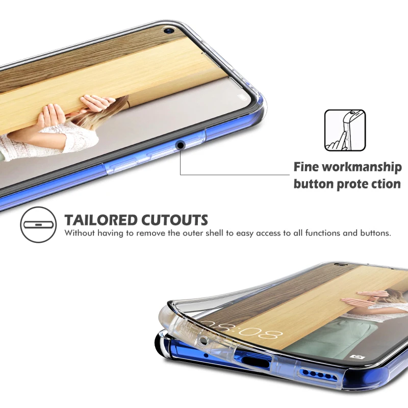 Жесткий чехол 2 в 1 для Huawei P30 pro lite P smart 2019 бампер ударопрочный защитный Honor 10 Lite View 20