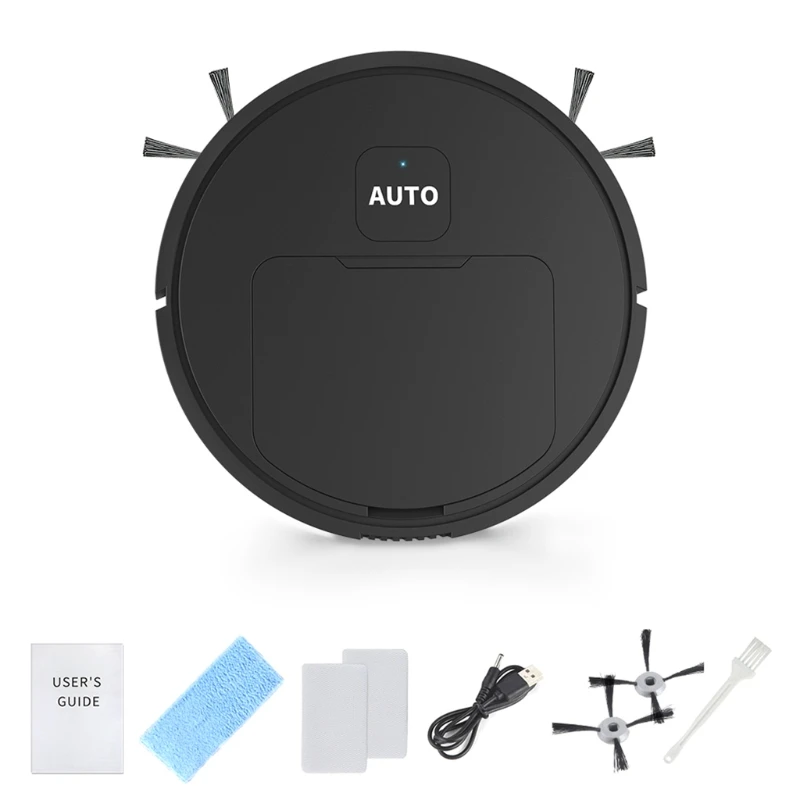 Robot de barrido autom&aacute;tico 667B de 800mAh, Robot de barrido autom&aacute;tico, reconoce los obst&aacute;culos, limpieza de pelo y polvo ultrasilenciosa-3