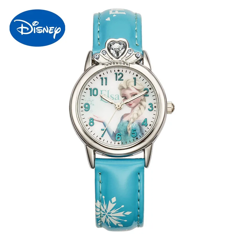 

Authentic Disney Frozen Children's Women's Watch Diamond Crown Princess Series Primary School Children's Quartz Watch Gift
