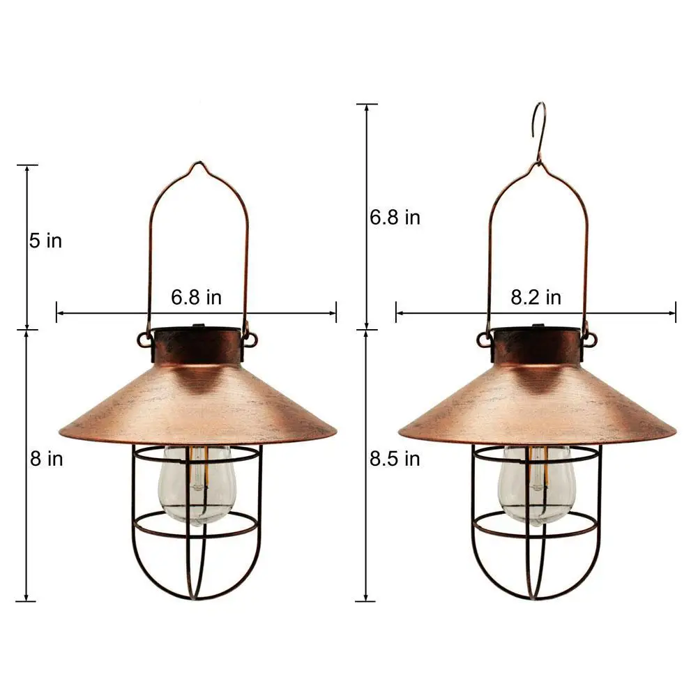 

Retro Solar Lantern Outdoor Hanging Solar Light Vintage Bulb Warm For Garden Solar With Patio Xmas Party Decoration Lamp Ya V0D8