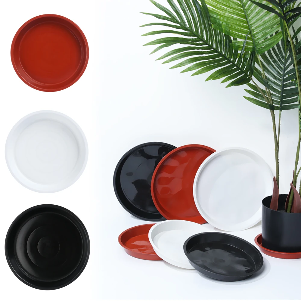 

1/3Pcs 4/6/7/8/10 inch Plastic Tray Saucers Indoor Outdoor Flower Pot Plant Saucer Drip Trays Wholesale