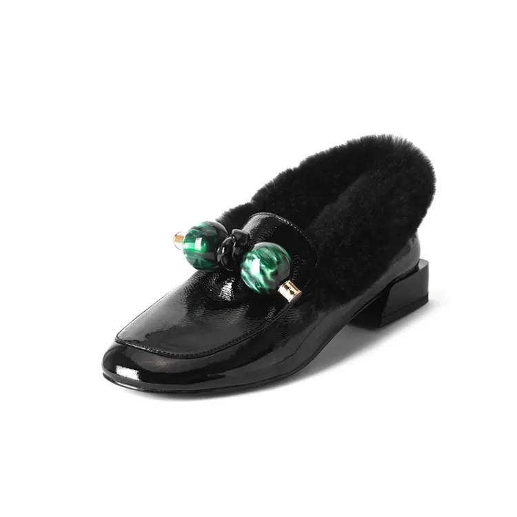 MLJUESE/женские туфли лодочки Модель 2020 года Зимние вечерние из лакированной кожи на