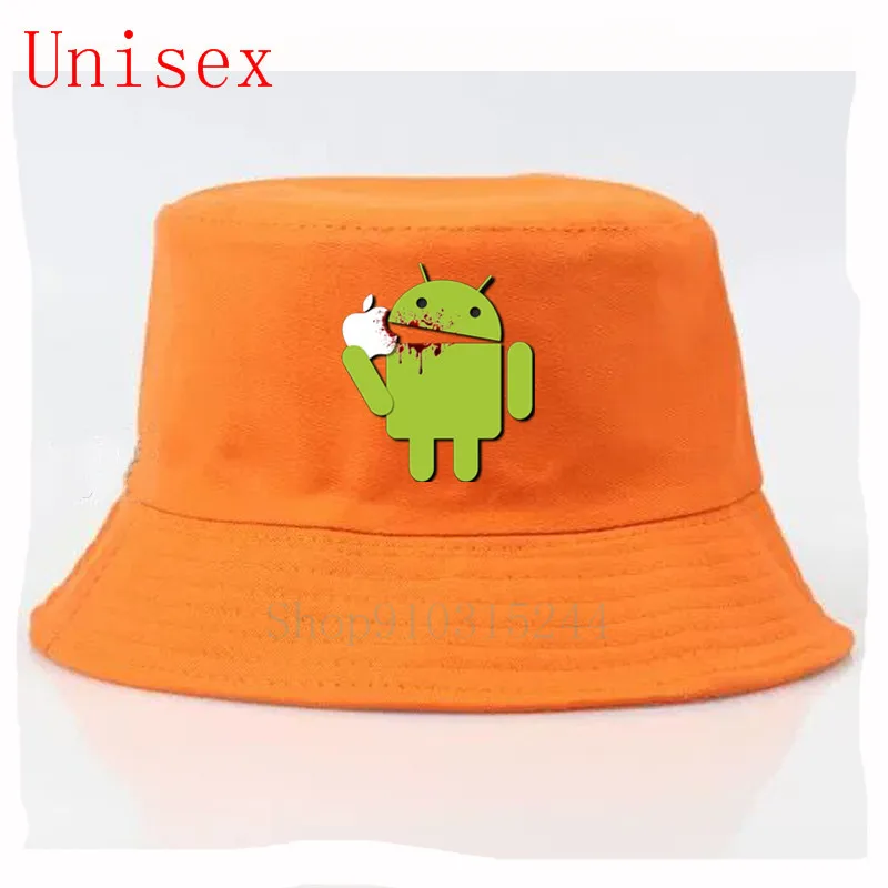 Android eating apple gorro хип хоп женские шапки Рыболовная Шапка женская шапка для женщин
