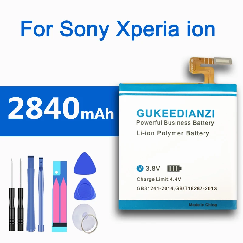 Аккумулятор GUKEEDIANZI LIS1485ERPC 2840 мАч для телефона Sony Xperia ion LT28 LT28H LT28i LT28a|Аккумуляторы