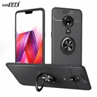 Чехлы для Motorola Moto G7 Power, чехол с невидимым кронштейном для Motorola Moto G7 Power Ring buckle, мягкий силиконовый чехол Fundas Coque