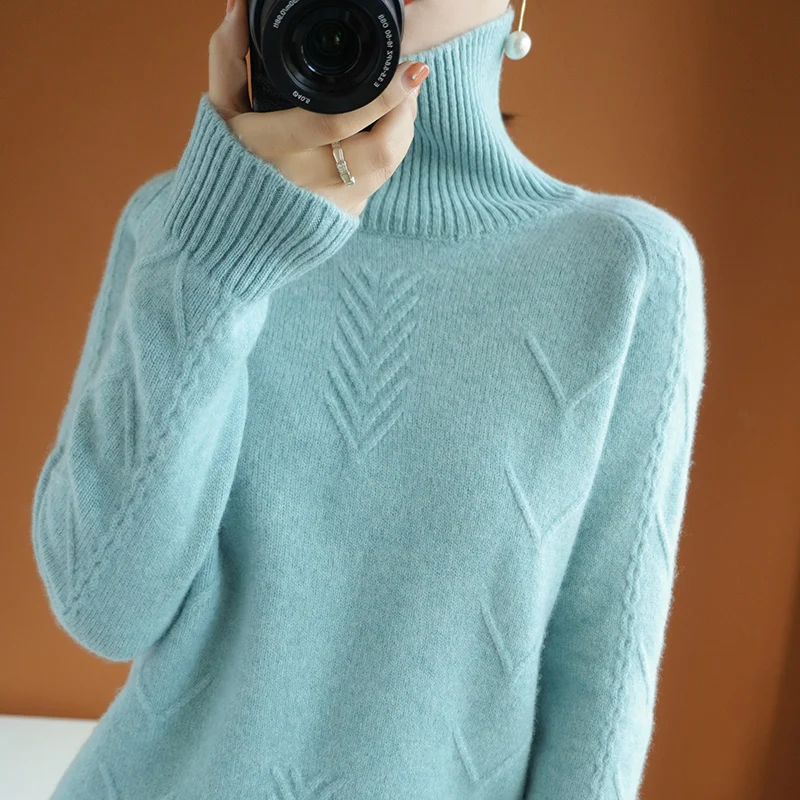 

Продажи FRSEUCAG для женщин Свободные Дикий 100% свитер из чистой шерсти с длинными рукавами вязаный однотонный пуловер свитер большого размера ...