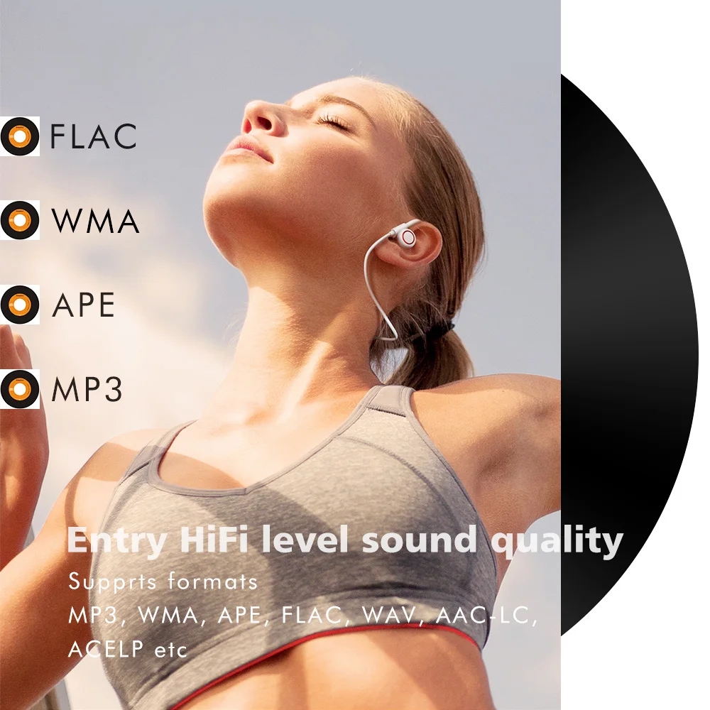 Mp3 плеер с Bluetooth Hi Fi металлический портативный Fm радио запись колонка сенсорной