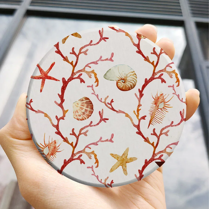 

Personalized Top-end Diatom Mud Cup Pad Fish Seafood Beautiful Bar Table Bar Table Japanese Dining Table Glass Mat Egg Coaster