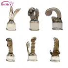 IKOKY, стимулируют точку G, Секс игрушки для взрослых интимные игрушки для женщин Волшебная палочка насадка AV шток головка Кепки аксессуары для вибраторов