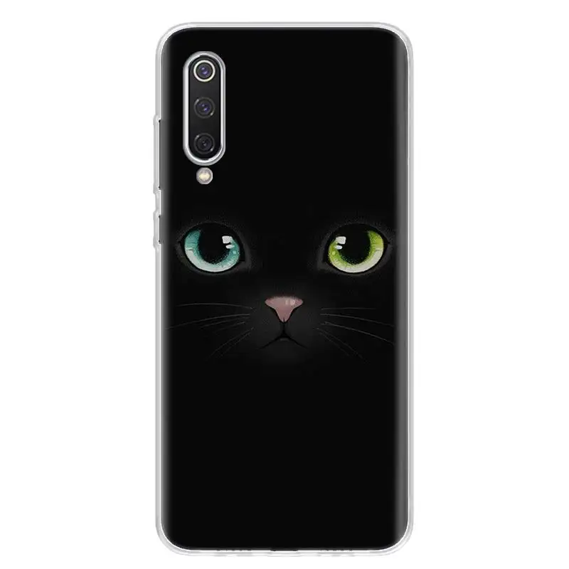 Space Moon Cute Cats Phone Case for Xiaomi Redmi Note 10 10S 11 11S 11T 9 9S 8 8T 7 9T 11E Pro 5G 7 6 5 5A MAX Fashion Cover Cas