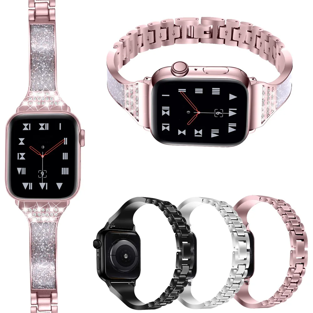 Браслет из нержавеющей стали для Apple Watch Band Series 1 2 3 4 5 38/40 мм 42/44