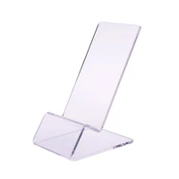 clear acrylic phone mount holder mini portable display stand rack stand for cell phone display for samsung huawei xiaomi iphone